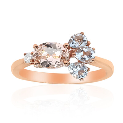 10K AAA Morganite Gold Ring