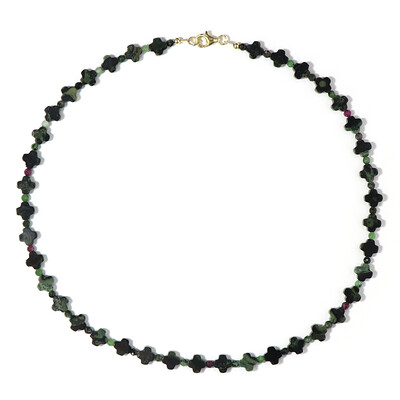 Ruby in Zoisite Silver Necklace