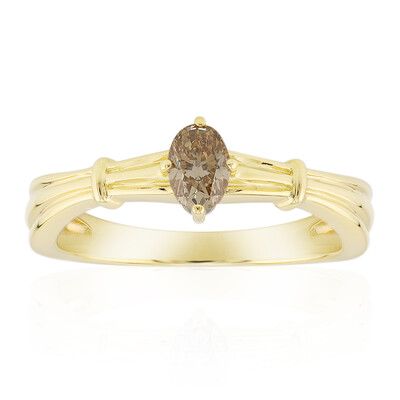 9K I3 Argyle Cognac Diamond Gold Ring (Mark Tremonti)