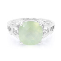 Prehnite Silver Ring