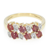 18K Unheated Padparadscha Sapphire Gold Ring (AMAYANI)