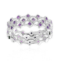 Zambian Amethyst Silver Ring