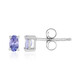 Tanzanite Silver Earrings