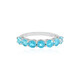 Paraiba Color Topaz Silver Ring