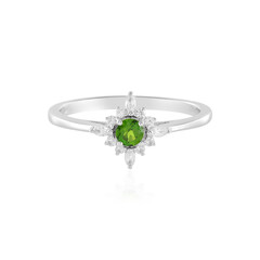 Russian Diopside Silver Ring