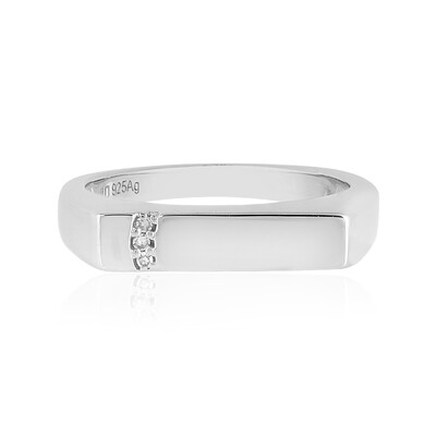 SI2 (H) Diamond Silver Ring