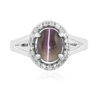 Cat´s Eye Sillimanite Silver Ring