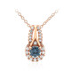 London Blue Topaz Silver Necklace