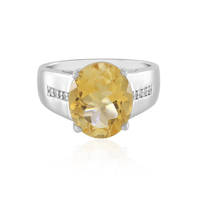 Citrine Silver Ring