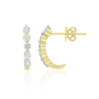 9K SI1 (G) Diamond Gold Earrings