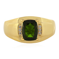 Russian Diopside Silver Ring