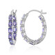 Tanzanite Silver Earrings