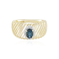 9K London Blue Topaz Gold Ring (Ornaments by de Melo)