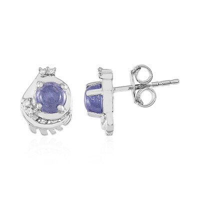 Tanzanite Silver Earrings