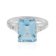 Sky Blue Topaz Silver Ring