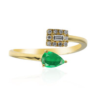 18K AAA Zambian Emerald Gold Ring (CIRARI)