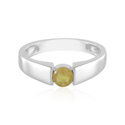 Madagascar Yellow Sapphire Silver Ring