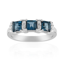 London Blue Topaz Silver Ring