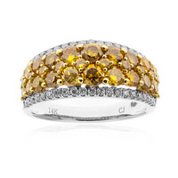 14K SI2 Orange Diamond Gold Ring (CIRARI)