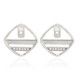 White Topaz Silver Earrings (MONOSONO COLLECTION)