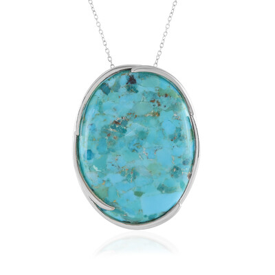 Kingman Blue Mojave Turquoise Silver Necklace (Faszination Türkis)