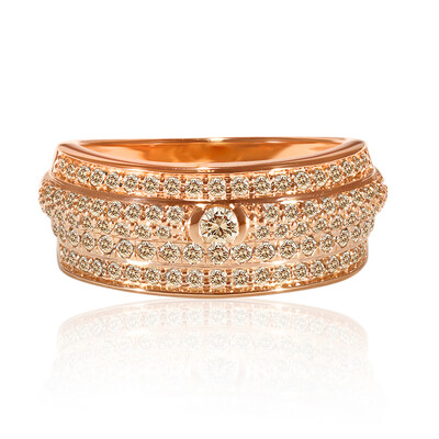 14K SI1 Argyle Rose De France Diamond Gold Ring (Annette)