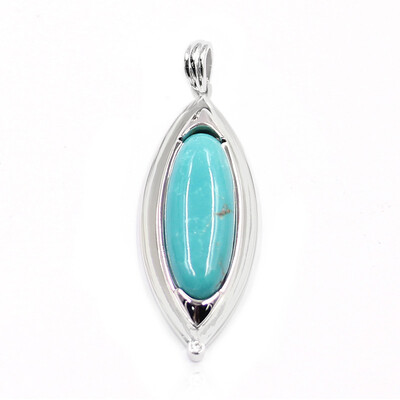 Mine 8 Turquoise Silver Pendant (Anne Bever)