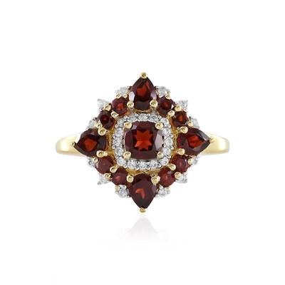 Mozambique Garnet Silver Ring