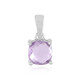 Rose de France Amethyst Silver Pendant