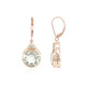 9K Green Amethyst Gold Earrings (KM by Juwelo)