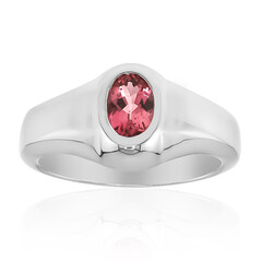 Brazilian Pink Tourmaline Silver Ring