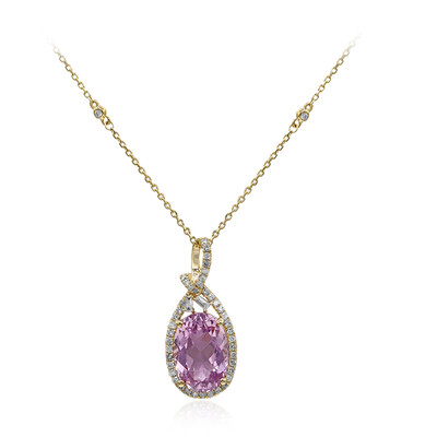 14K Kunzite Gold Necklace (CIRARI)