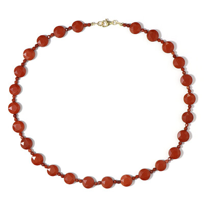 Red Jasper Silver Necklace