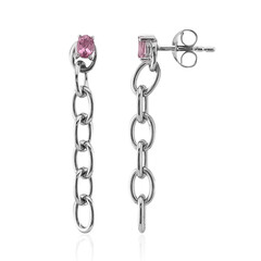 Malaya Garnet Silver Earrings