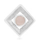 Rose Quartz Silver Pendant (MONOSONO COLLECTION)