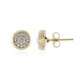 9K IF (G) Diamond Gold Earrings (de Melo)