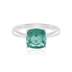 Green Fluorite Silver Ring