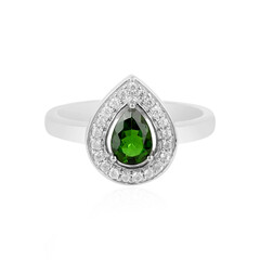 Russian Diopside Silver Ring