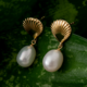 White Freshwater Pearl Silver Earrings