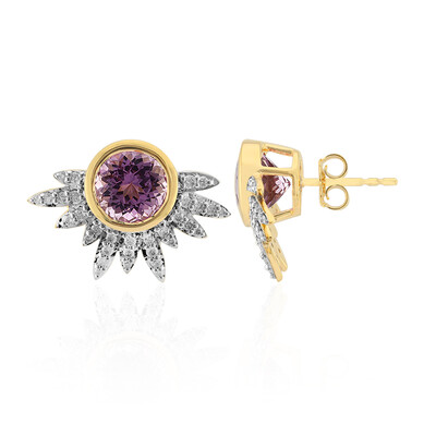 9K Patroke Kunzite Gold Earrings (de Melo)