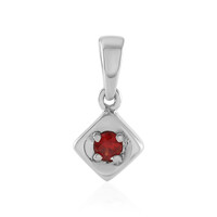 Tanzanian Ruby Silver Pendant (Adela Silber)