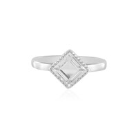 White Topaz Silver Ring