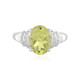 Lemon Quartz Silver Ring