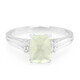 Prehnite Silver Ring