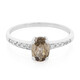 Cinnamon Zircon Silver Ring