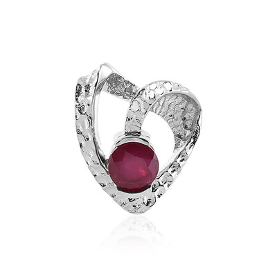 Madagascar Ruby Silver Pendant (MONOSONO COLLECTION)