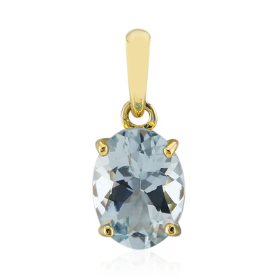 9K Aquamarine Gold Pendant