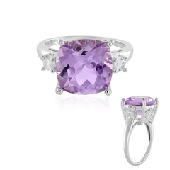 Rose de France Amethyst Silver Ring