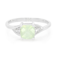 Prehnite Silver Ring