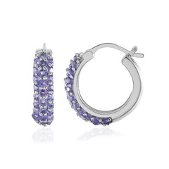 Tanzanite Silver Earrings